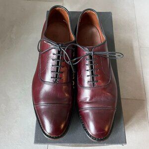 Allen Edmonds Park Avenue Cap-Toe Oxfords Lace Up Leather Shoes Merlot Size 9 D